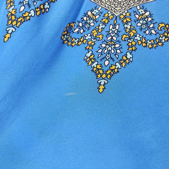 Hale Bob Silk Blue Blouse V Neck Long Sleeve Size Small NWT - Picture 12 of 12